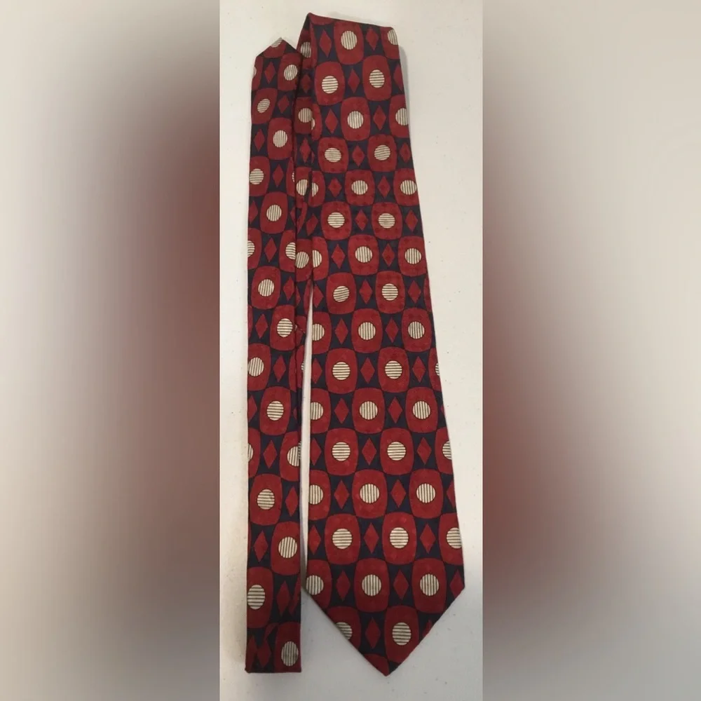 Vintage Essex Row Men’s Silk Necktie Made In USA Of Italian Silk